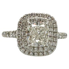 Tiffany & Co Soleste Cushion 1,03 cts G VVS2 Diamond Bague de fiançailles en platine