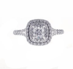 Tiffany & Co. Soleste Cushion-Cut Double Halo Engagement Ring