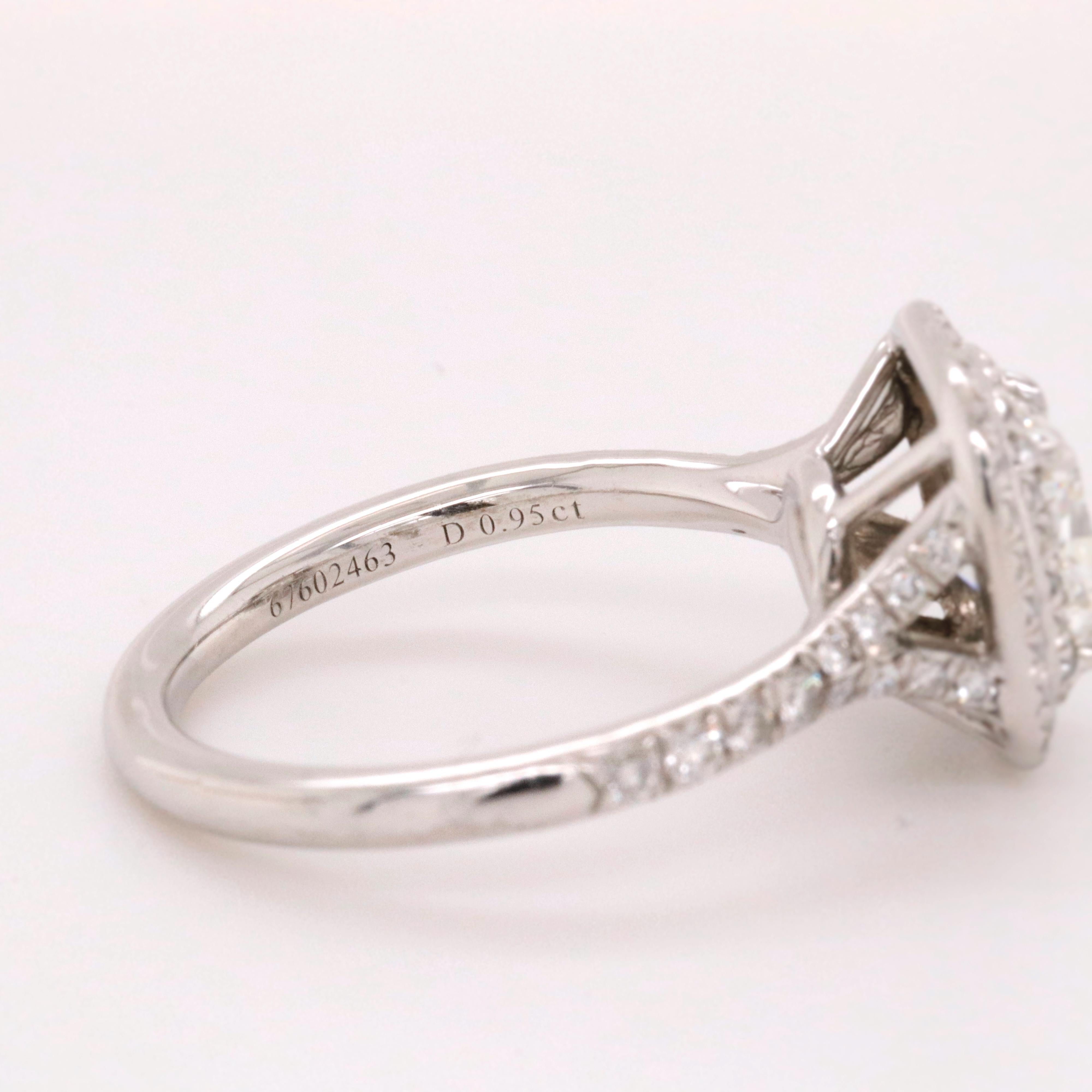 Tiffany & Co. Soleste Cushion Diamond 1.30 Carat Engagement Ring Retail $14, 200 3