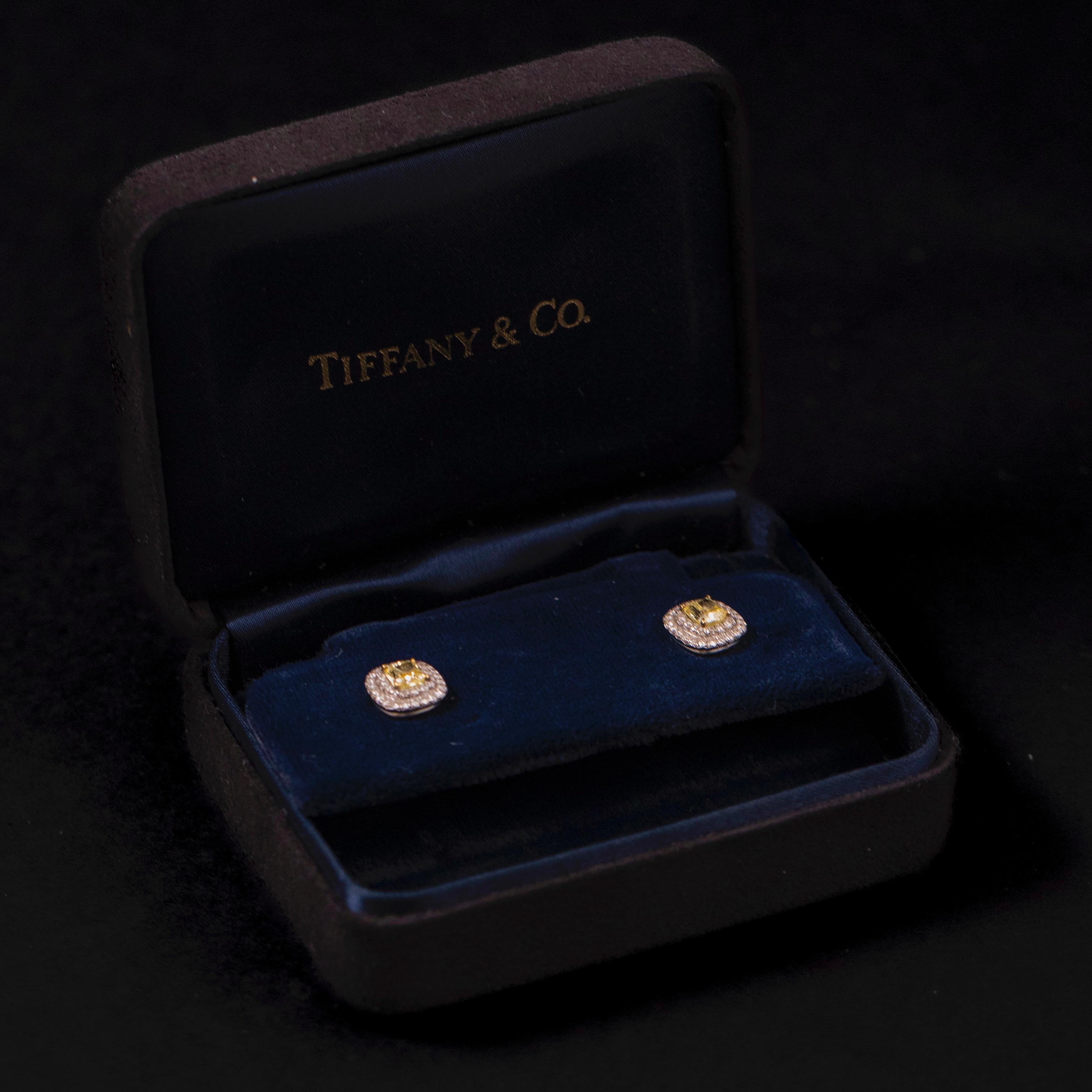 Tiffany & Co. Orecchini a grappolo con diamanti gialli 