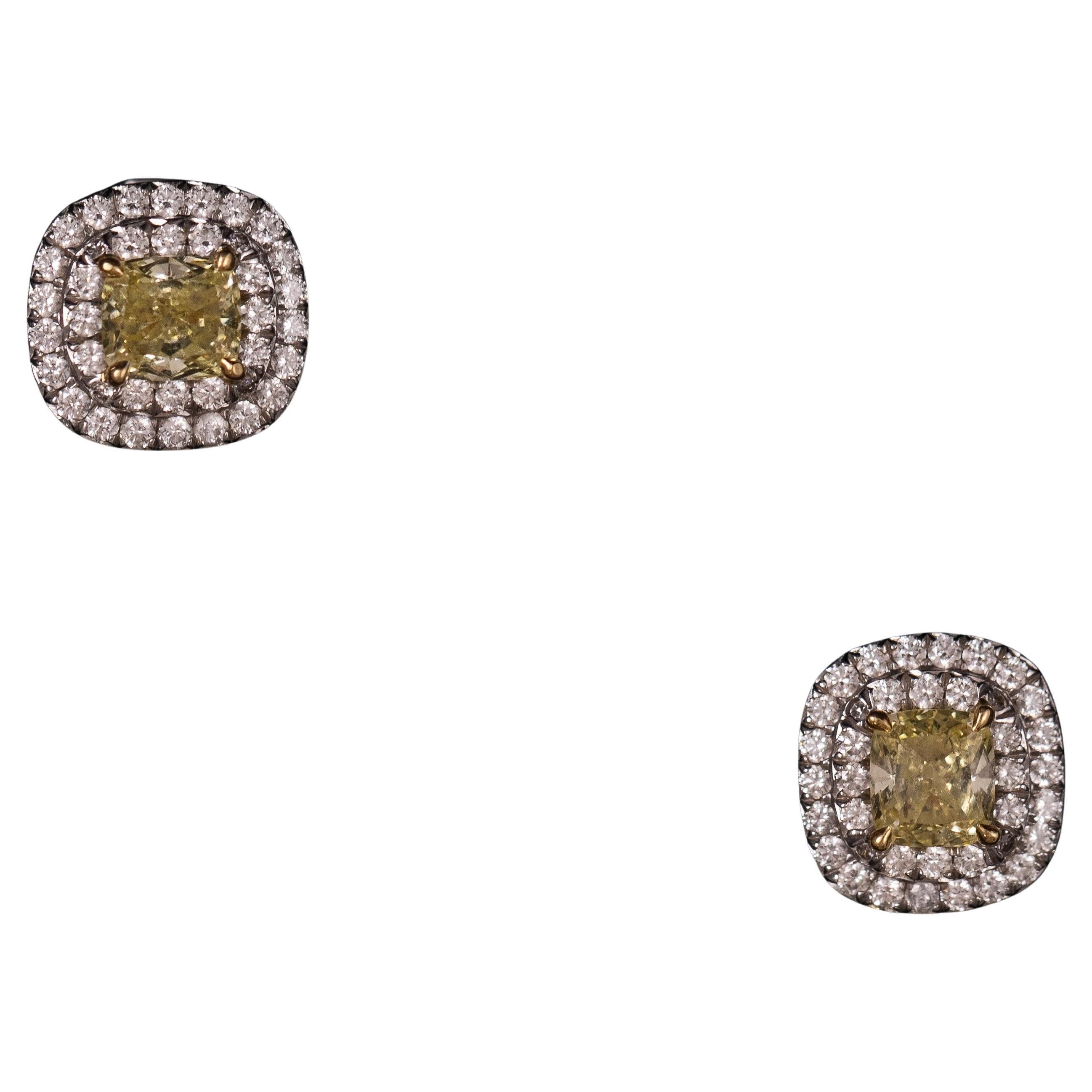 Tiffany 
Co. Orecchini Soleste con diamanti gialli a grappolo in oro platino