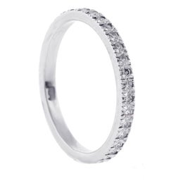 Tiffany & Co. Soleste Diamond Band Ring in Platinum, size 5½