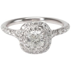 Tiffany & Co. Soleste Diamond Engagement Ring in Platinum 0.53 Carat G/VVS1