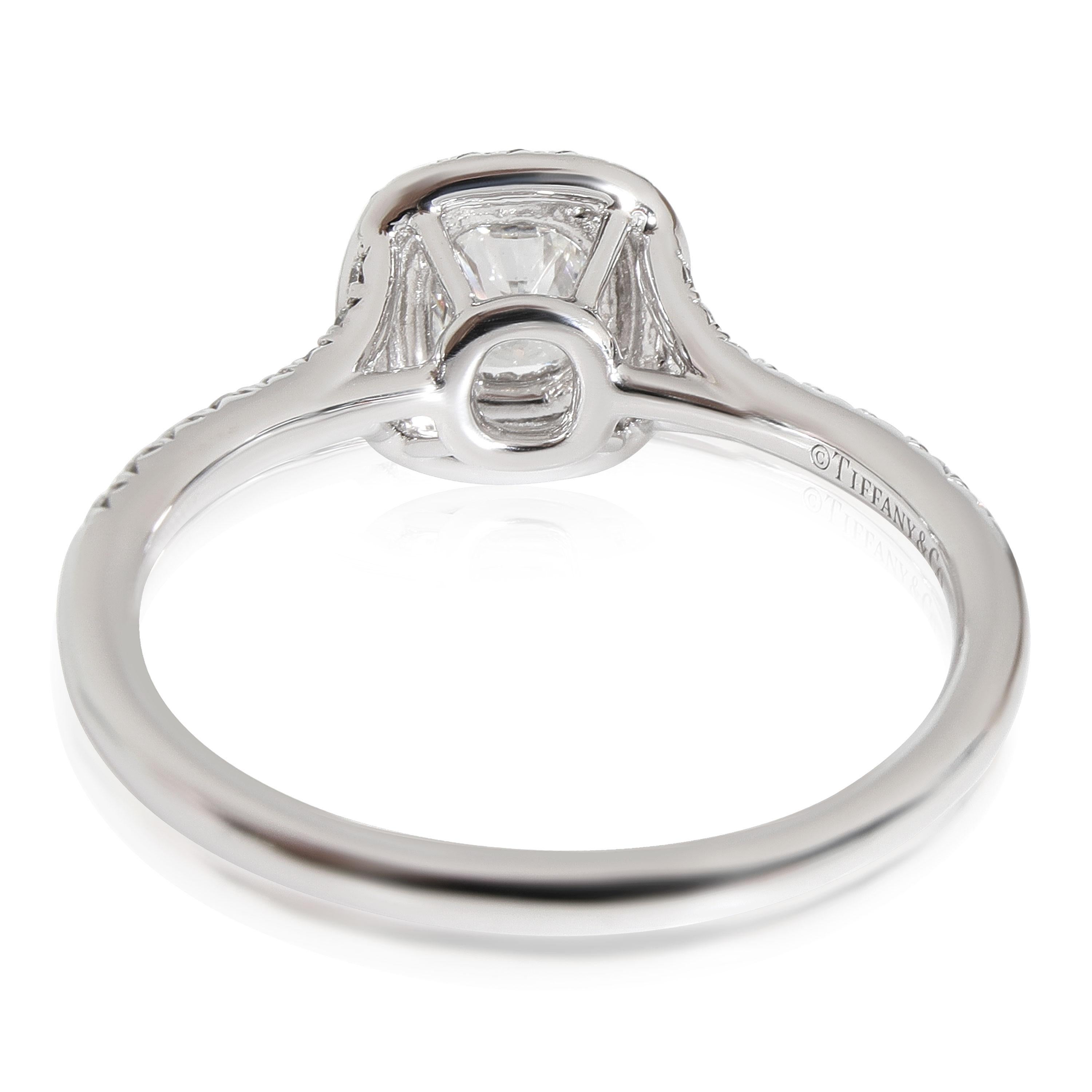 Tiffany and Co. Soleste Diamond Engagement Ring in Platinum F VS1 0.80