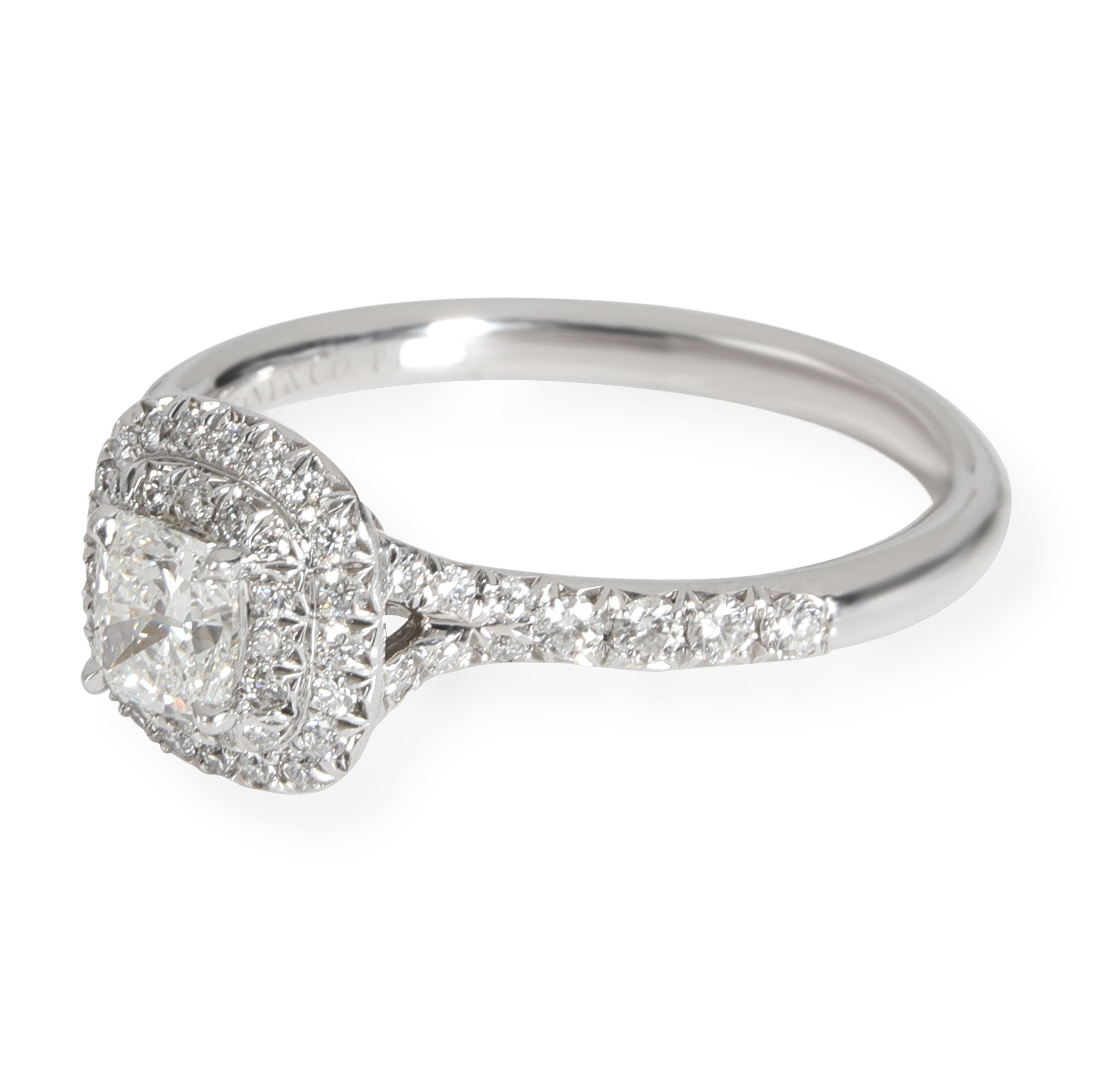 Tiffany and Co. Soleste Diamond Engagement Ring in Platinum G VS2 0.65