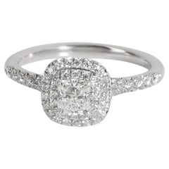 Tiffany & Co. Soleste Diamond Engagement Ring in Platinum G VS2 0.65 CT