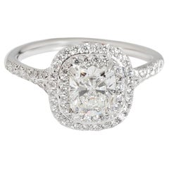 Tiffany & Co. Soleste Diamond Engagement Ring in Platinum G VVS2 1.40 CTW