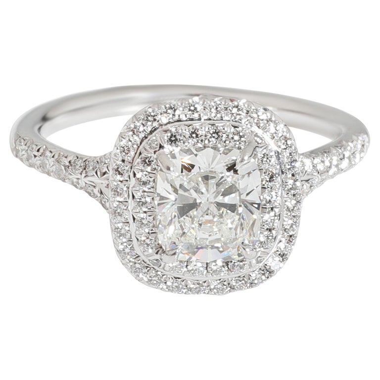 Tiffany & Co. Lucida Diamond Engagement Ring in Platinum G VVS2 0.63 CTW