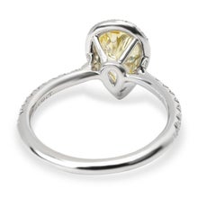 Tiffany & Co. Soleste Diamond Fancy Vivid Yellow Pear Verlobungsring