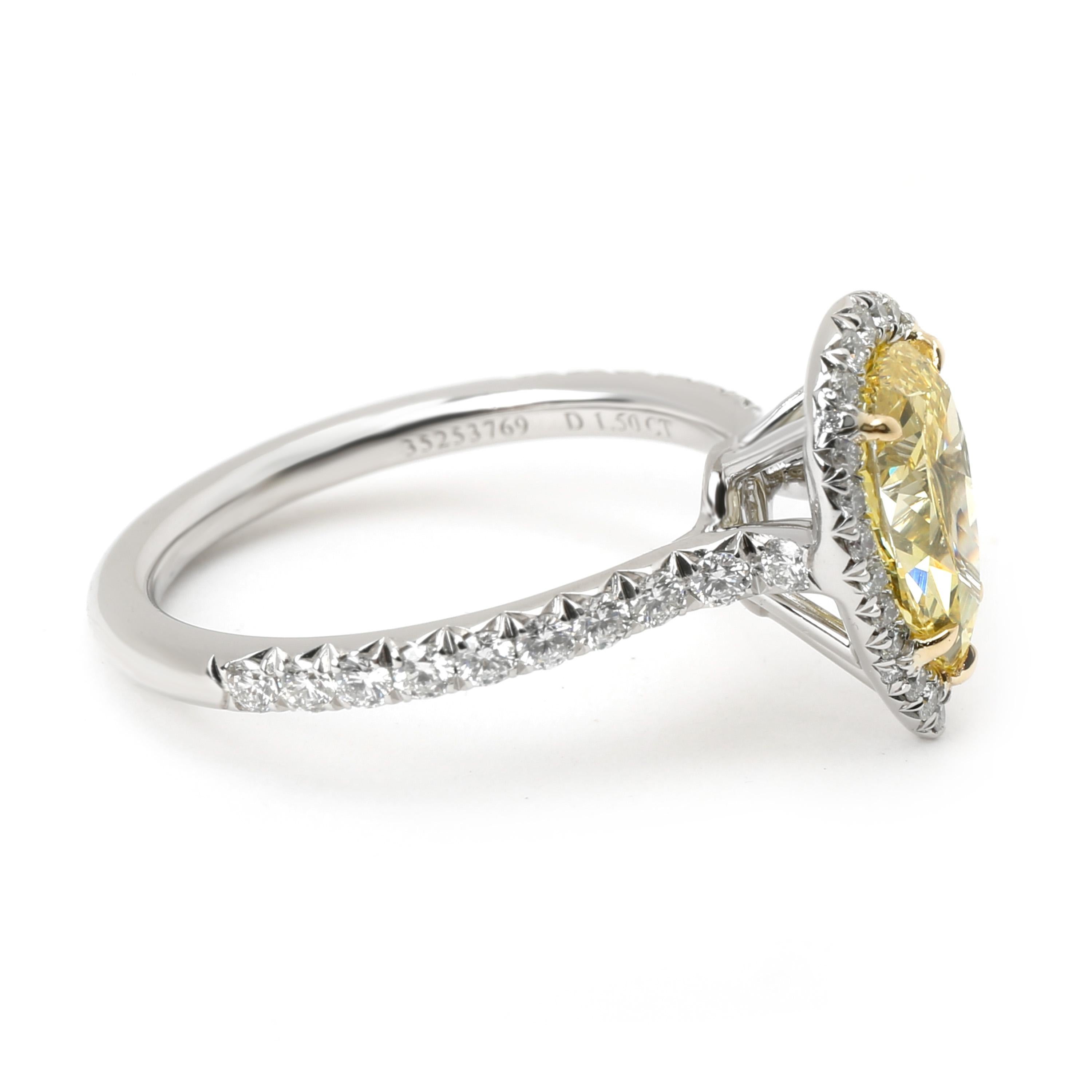 yellow diamond pear engagement ring