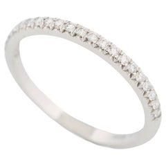 Tiffany & Co. Soleste Diamond Half Eternity Ring Platinum