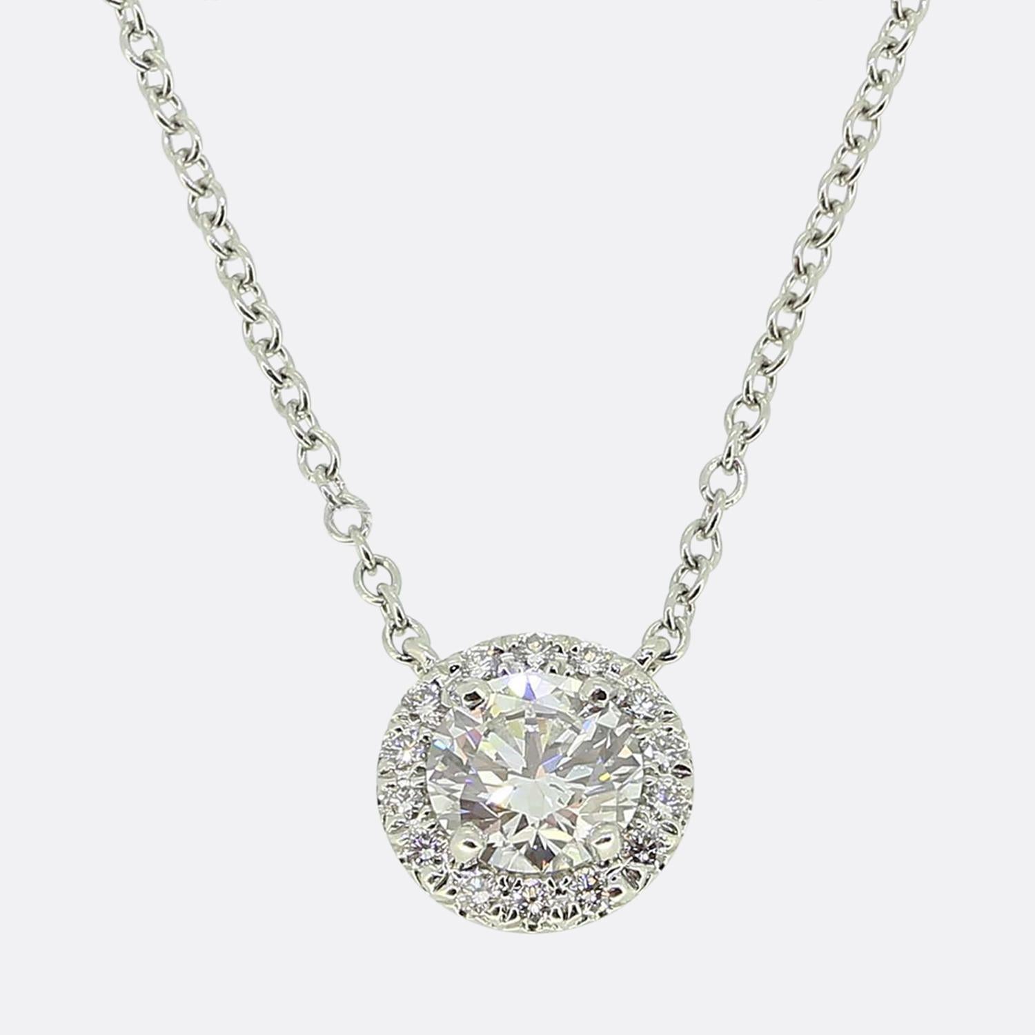 Brilliant Cut Tiffany & Co. Soleste Diamond Necklace and Earrings Set