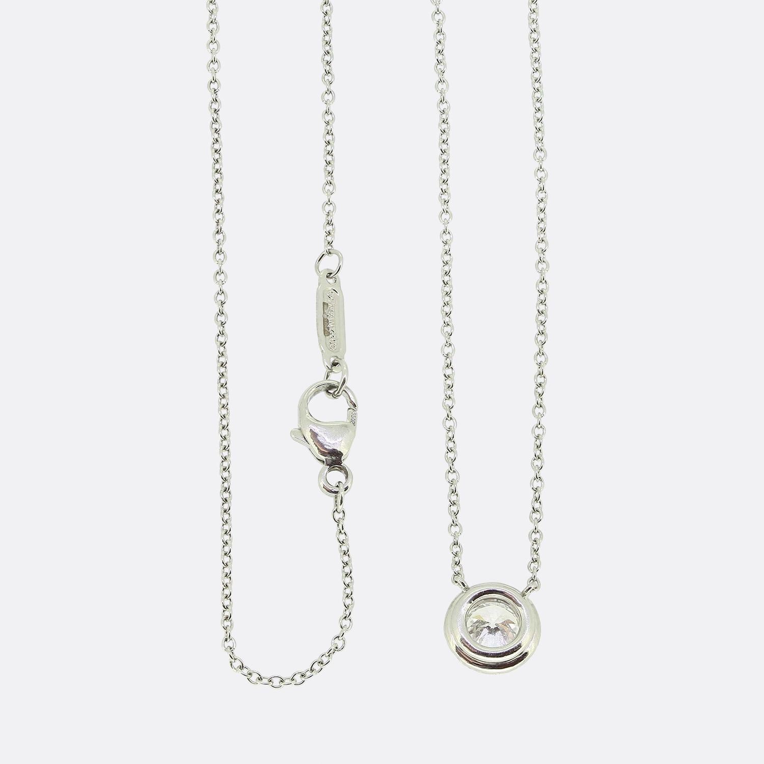 Women's or Men's Tiffany & Co. Soleste Diamond Necklace and Earrings Set