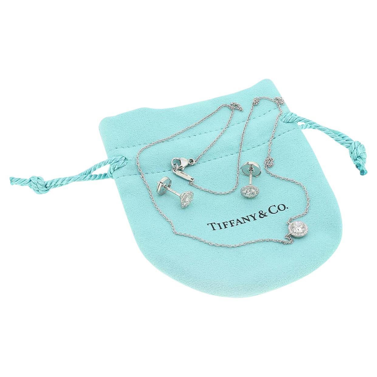 Tiffany & Co. Soleste Diamond Necklace and Earrings Set For Sale
