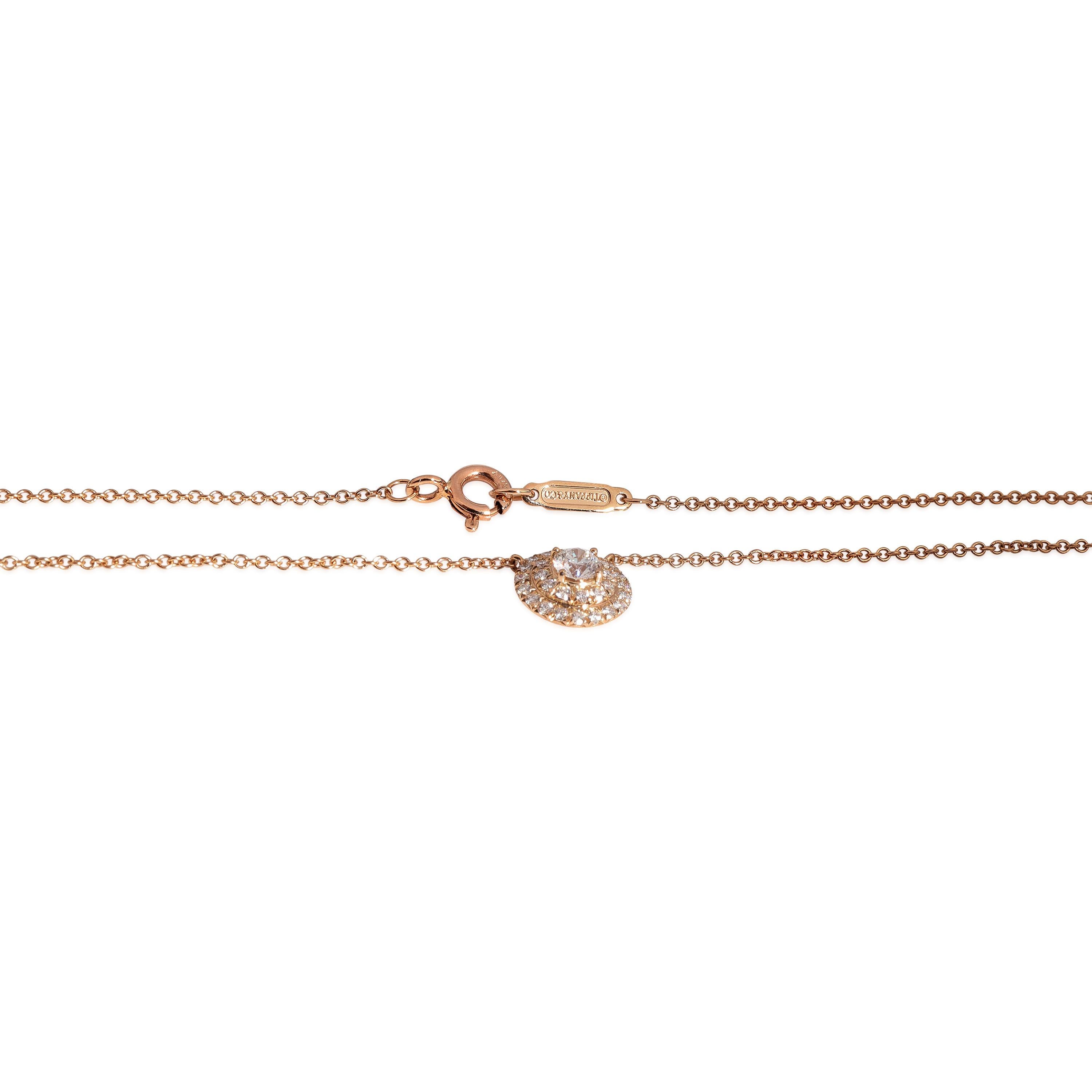 Tiffany & Co. Soleste Diamant-Anhänger aus 18K Rose Gold 0,30 Ctw im Zustand „Hervorragend“ in New York, NY