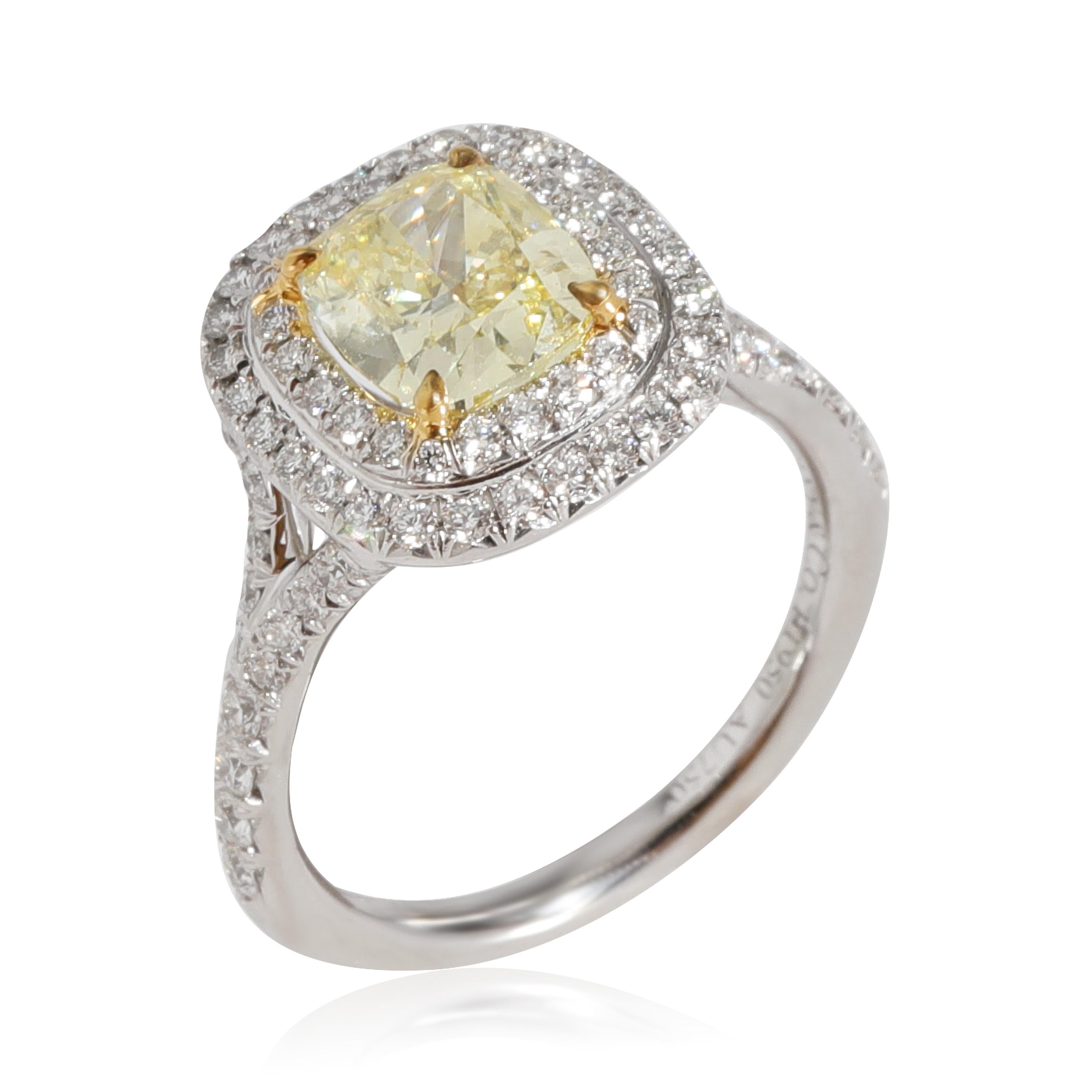 Tiffany & Co. Soleste Diamond  Ring in 18KYG/Plat Fancy Yellow 1.55 CTW

PRIMARY DETAILS
SKU: 122420
Listing Title: Tiffany & Co. Soleste Diamond  Ring in 18KYG/Plat Fancy Yellow 1.55 CTW
Condition Description: Retails for 17500 USD. In excellent