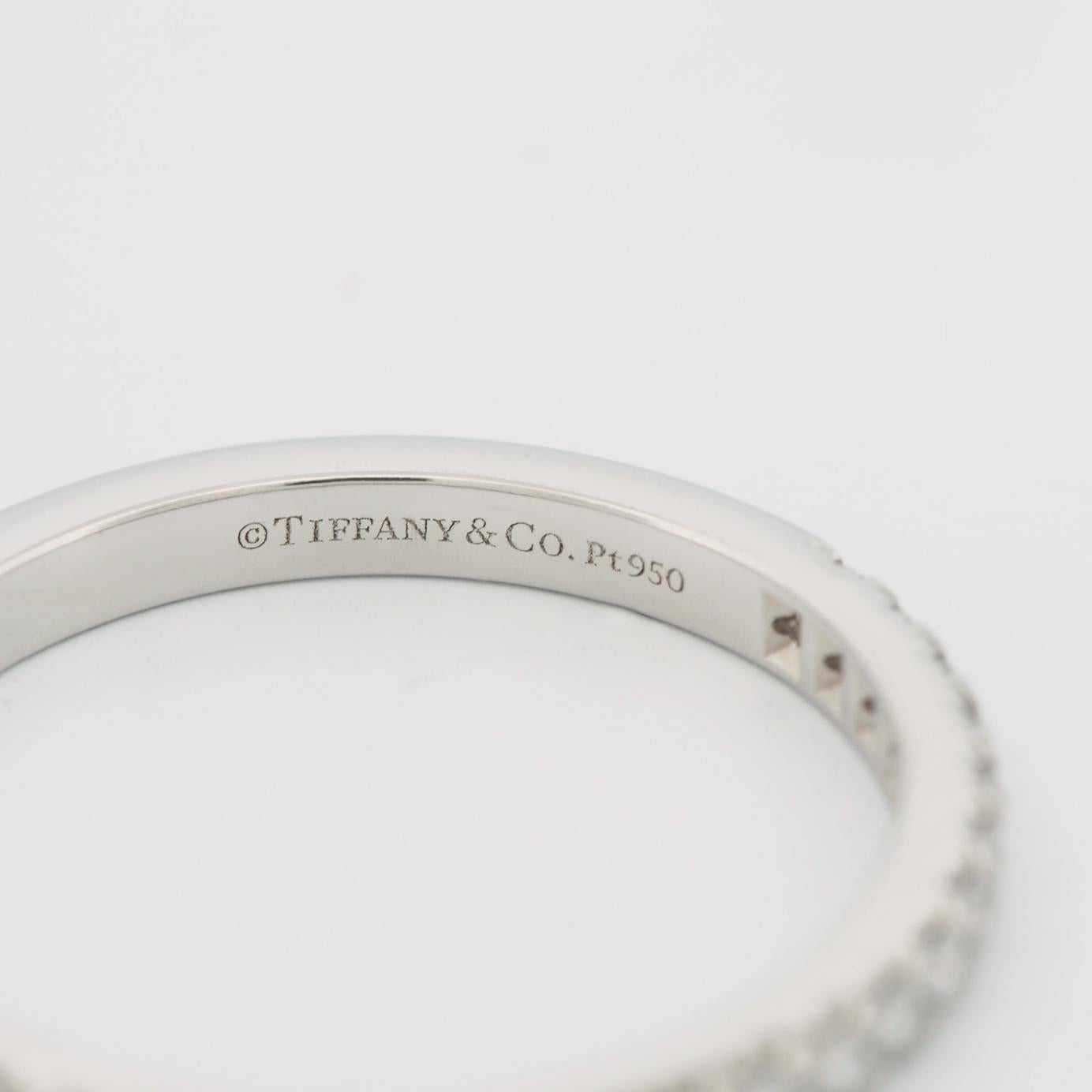 Tiffany & Co. Soleste Diamonds Bague demi-éternité Platine 950 US 4.75 en vente 2