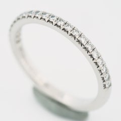 Tiffany & Co. Soleste Diamonds Half Eternity Ring Platinum 950 US 5.25