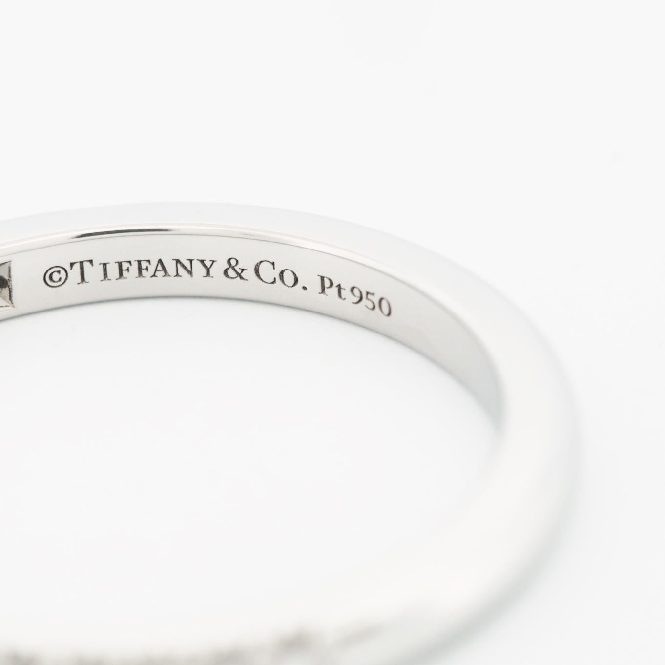 Tiffany & Co. Soleste Diamonds Half Eternity Ring Platinum 950 US 5.25 1