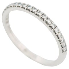 Tiffany & Co. Soleste Diamonds Half Eternity Ring Platinum 950 US 5.25