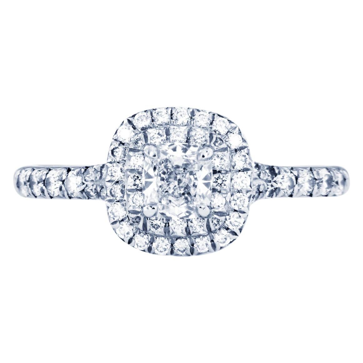 Tiffany & Co. Soleste Double Row Ring in Platinum