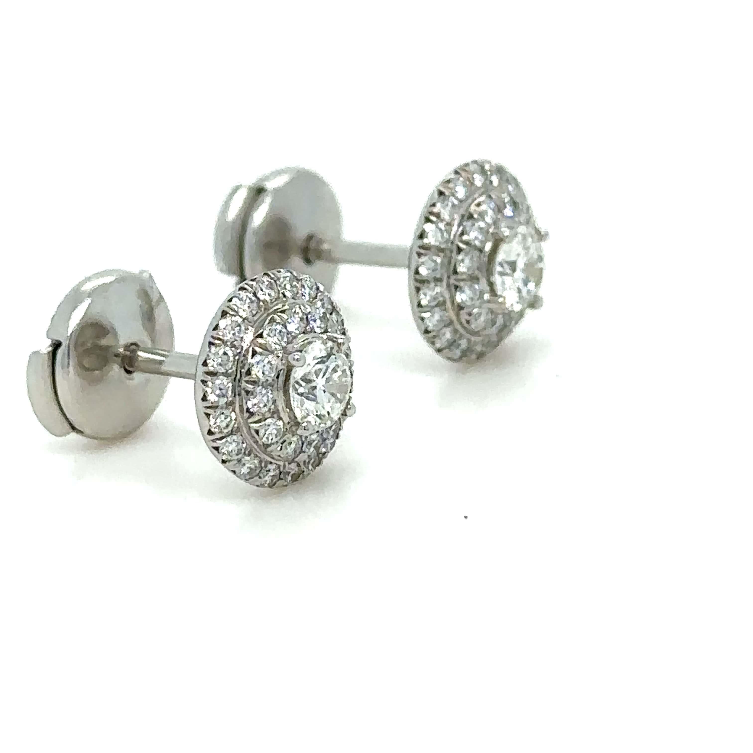 Round Cut Tiffany & Co. Soleste Earrings 0.61ct