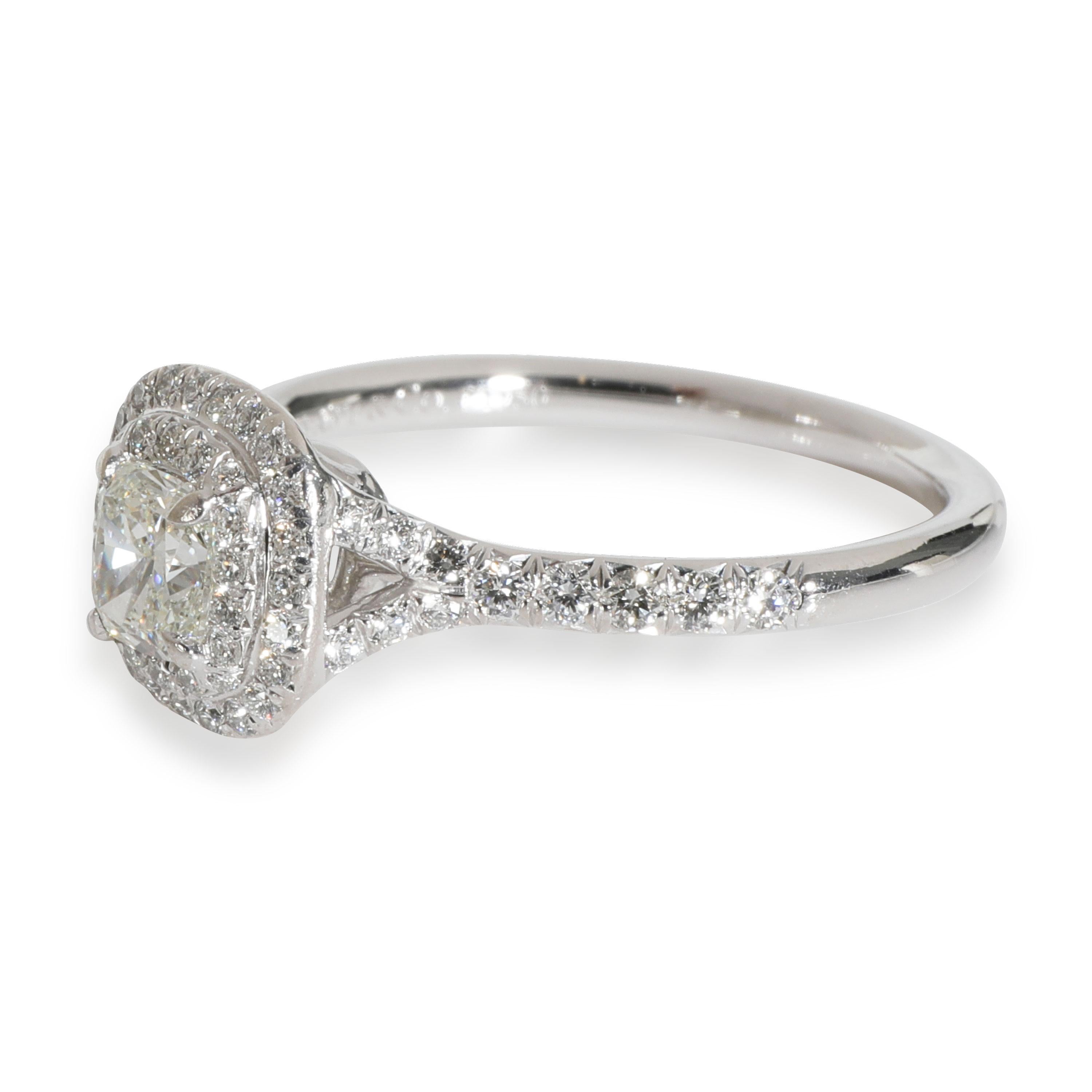 Tiffany & Co. Soleste Engagement Ring in  Platinum I VVS1 0.84 CTW In Excellent Condition For Sale In New York, NY