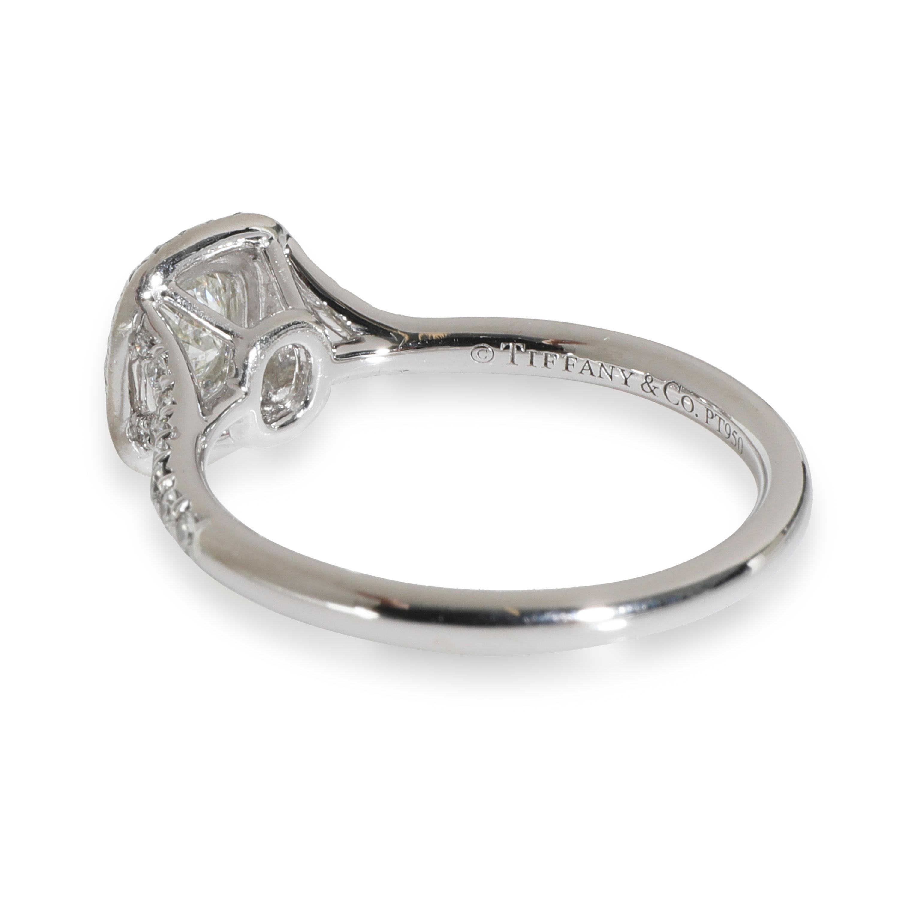 Tiffany & Co. Soleste Engagement Ring in  Platinum I VVS1 0.84 CTW For Sale 2