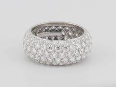 Tiffany & Co. Soleste Etoile 5 Row Diamond Platinum Eternity Band Size 4.75