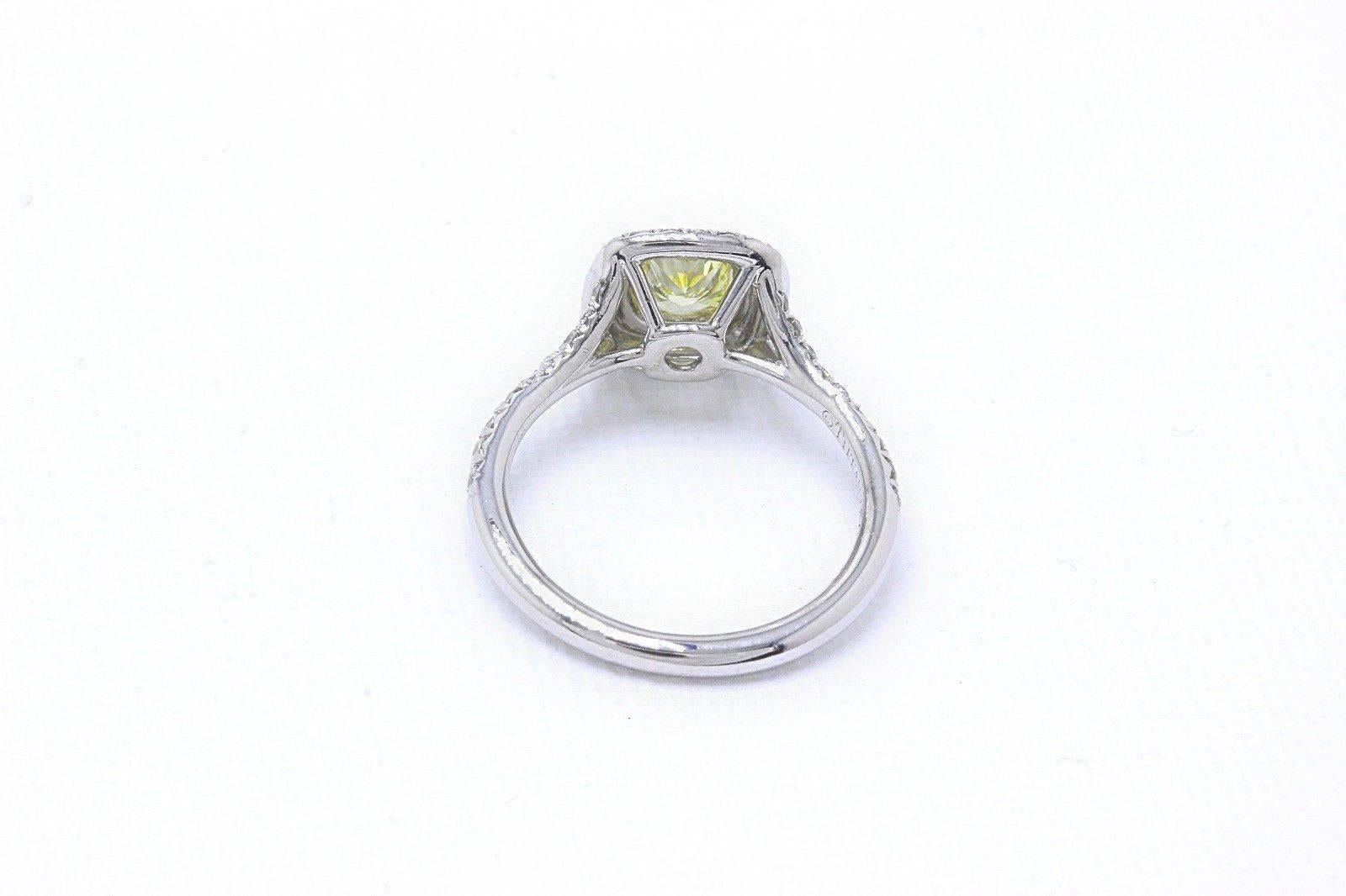 Tiffany & Co. Soleste Fancy Intense Yellow 0.97 Carat Diamond Engagement Ring 1