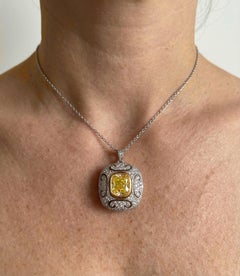 Tiffany & Co. Soleste Fancy Intense Yellow Diamond Necklace