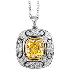 Tiffany & Co. Soleste Fancy Intense Yellow Diamond Necklace