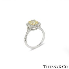 Tiffany & Co. Soleste Fancy Intense Yellow Diamond Ring 1.63ct
