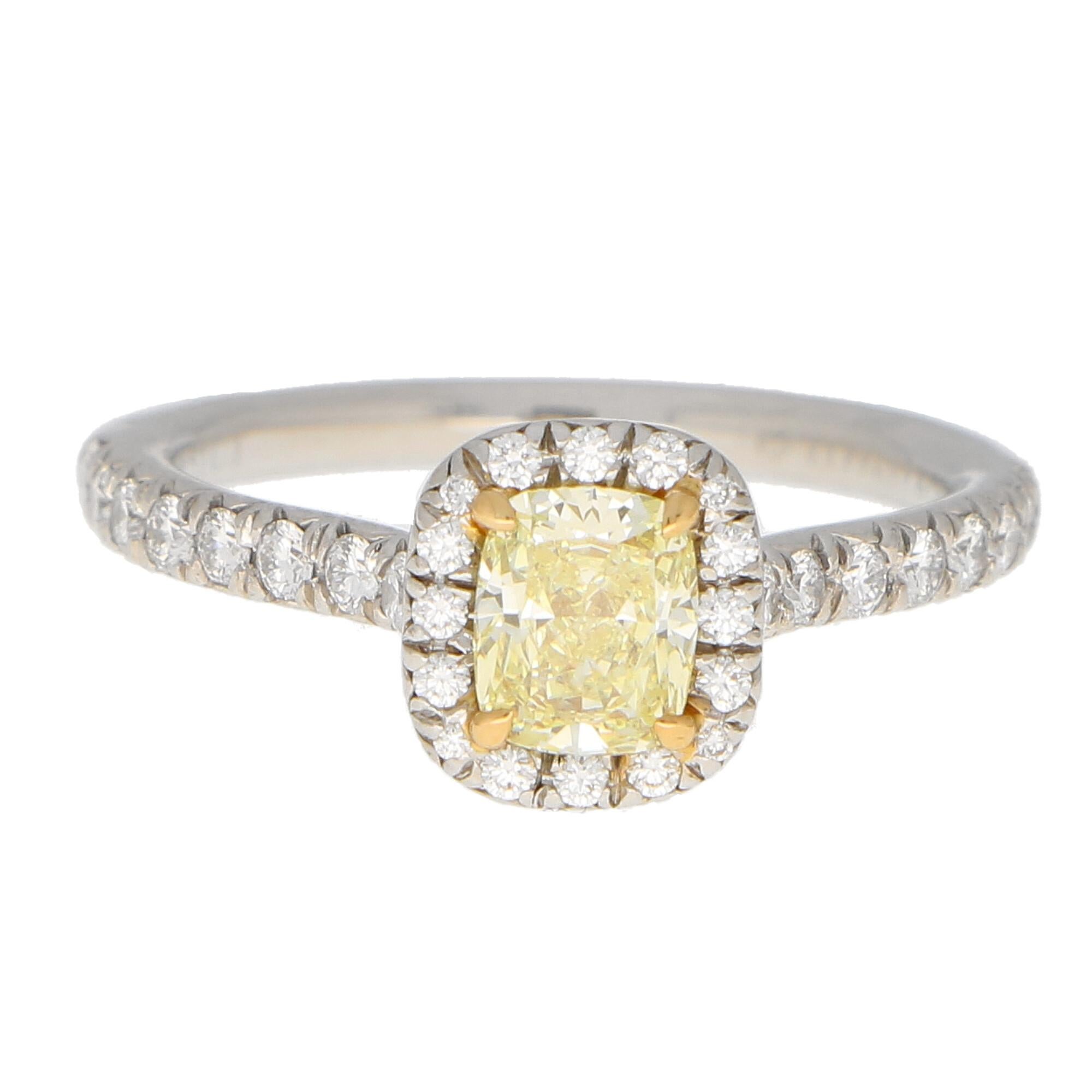 tiffany's yellow diamond ring