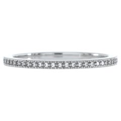 Tiffany & Co. Soleste Full Eternity Band Ring Platinum with Pave Diamonds