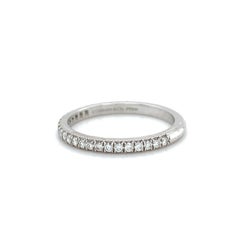 Tiffany & Co. Soleste Half Band 0.17ct Round Diamond Platinum