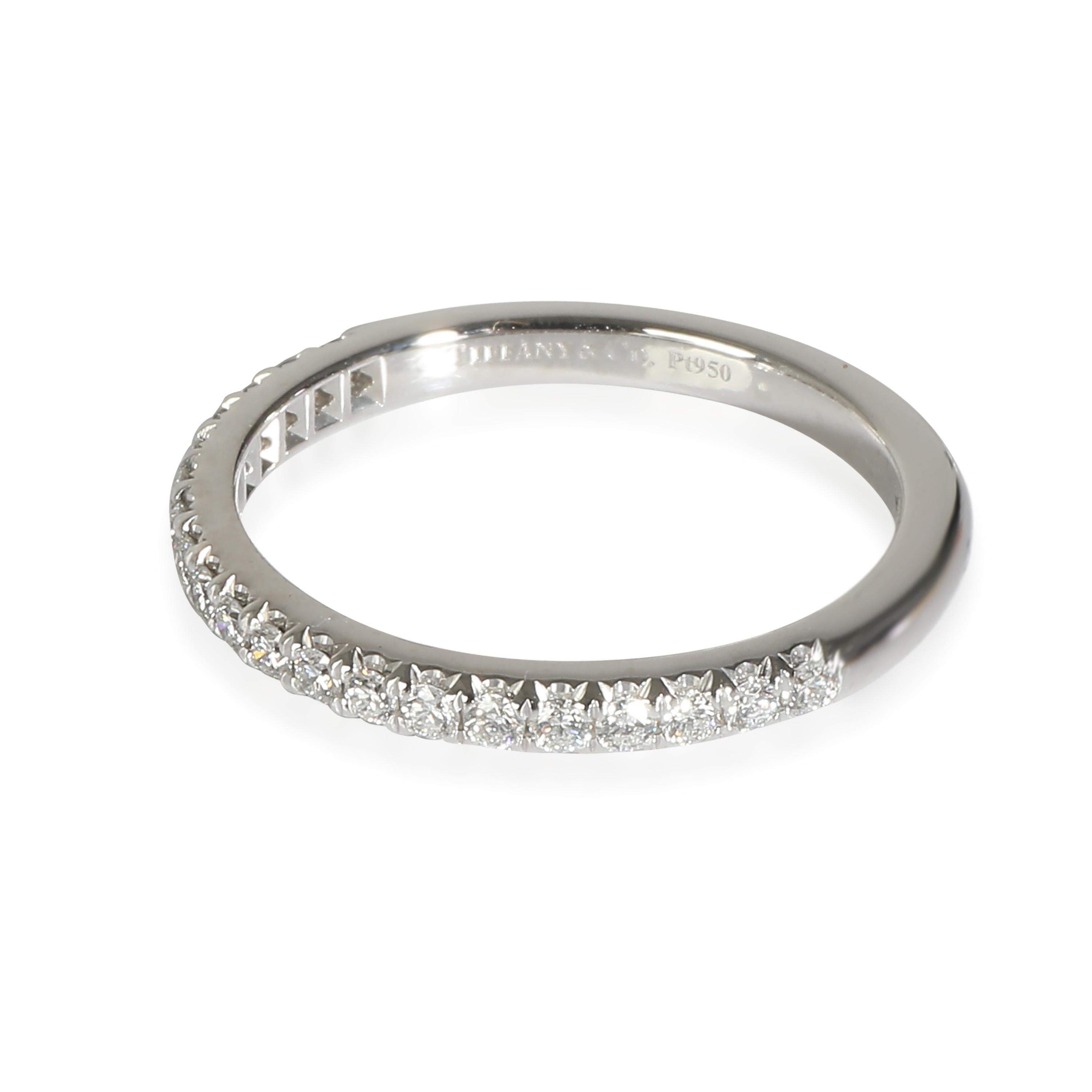 Women's Tiffany & Co. Soleste Half Eternity Band in  Platinum 0.17 CTW