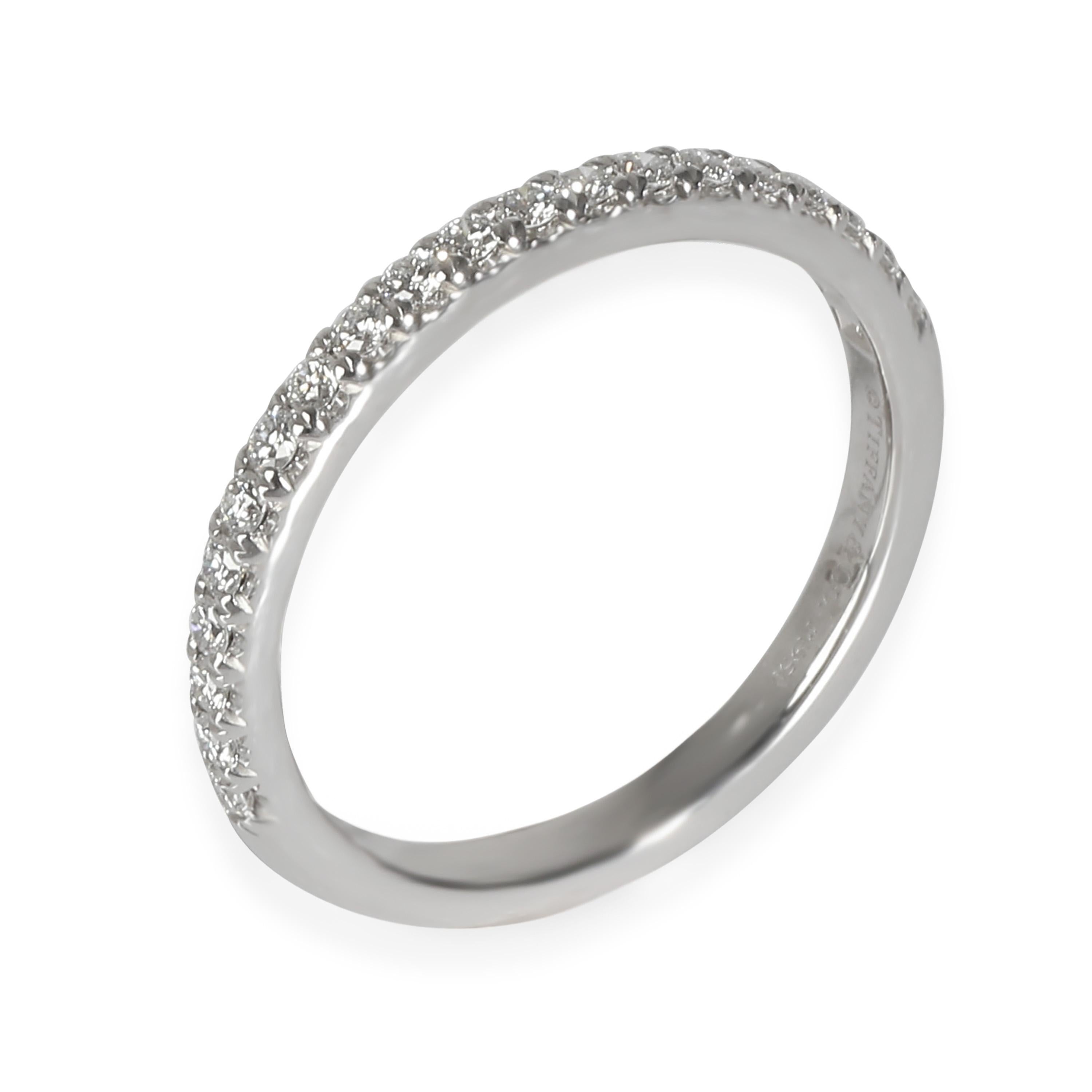 Tiffany & Co. Soleste Half Eternity Band in  Platinum 0.17 CTW 2