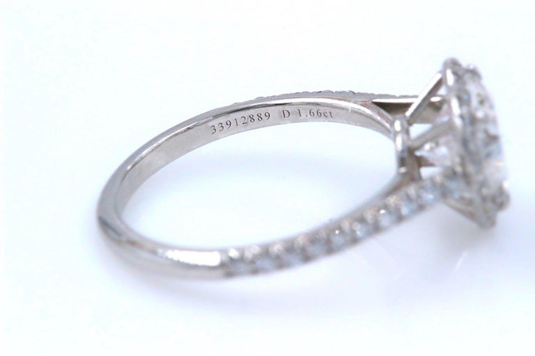 Tiffany and Co. Soleste Heart Shape Platinum Diamond Engagement Ring 1. ...