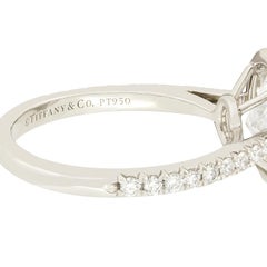 Tiffany & Co Soleste Oval 1.14ct Diamond Halo Ring