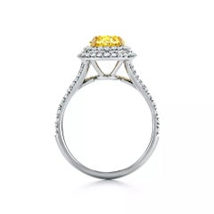 Tiffany & Co. 1.75ct Fancy Vivid Yellow Diamond Ring in 18k White Gold