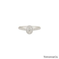 Tiffany & Co. Soleste Oval Diamond Engagement Ring in Platinum
