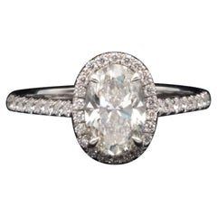 Tiffany & Co. Soleste Oval Engagement Ring 1.97 Carat total G VS1