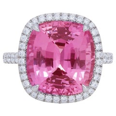 Tiffany & Co. 'Soleste' Pink Sapphire and Diamond Ring