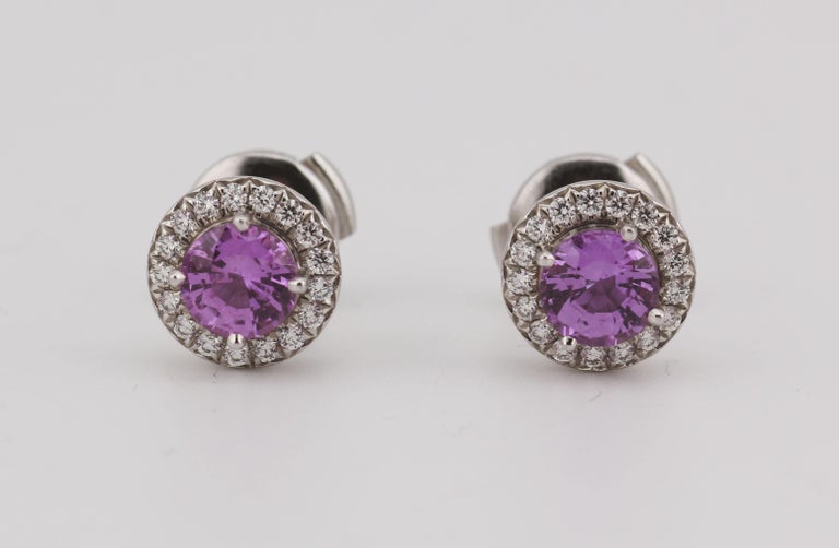 Tiffany Soleste Pink Sapphire Earrings Tiffany Sapphire Earrings