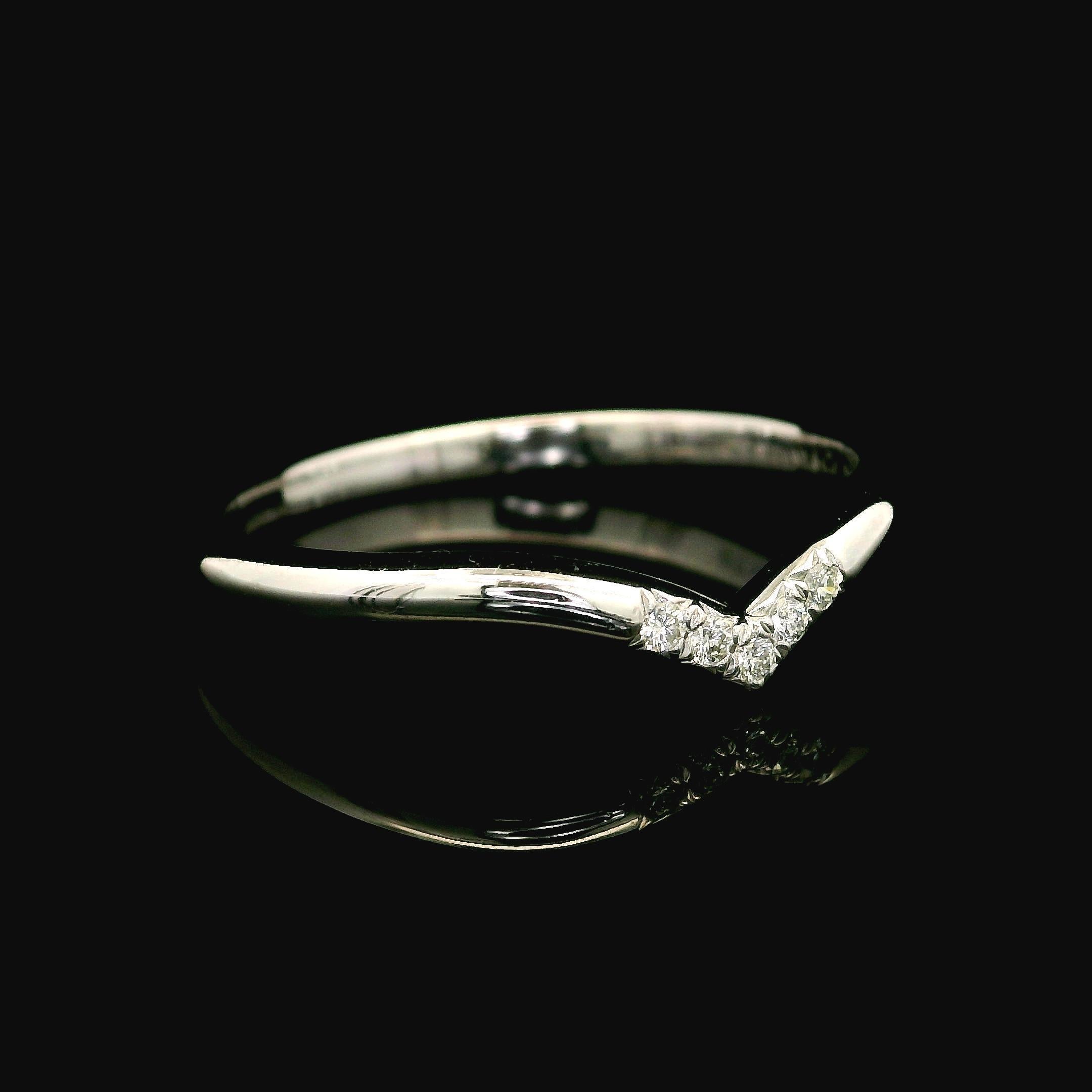 Tiffany & Co. Soleste Platin 0,04ctw 5 Diamant 