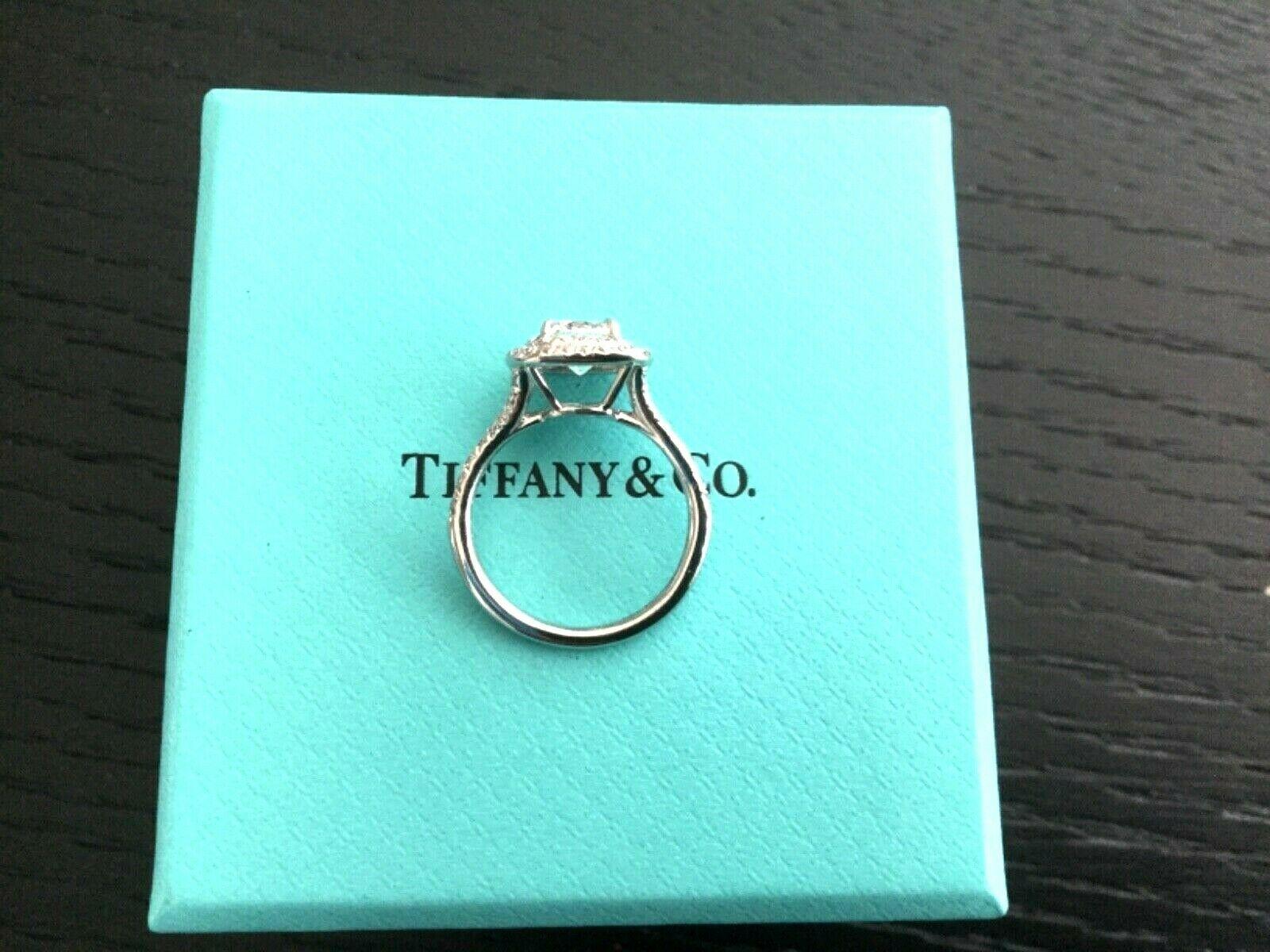 Tiffany & Co. Soleste Platinum and Diamond .95 Carat G VVS2 7