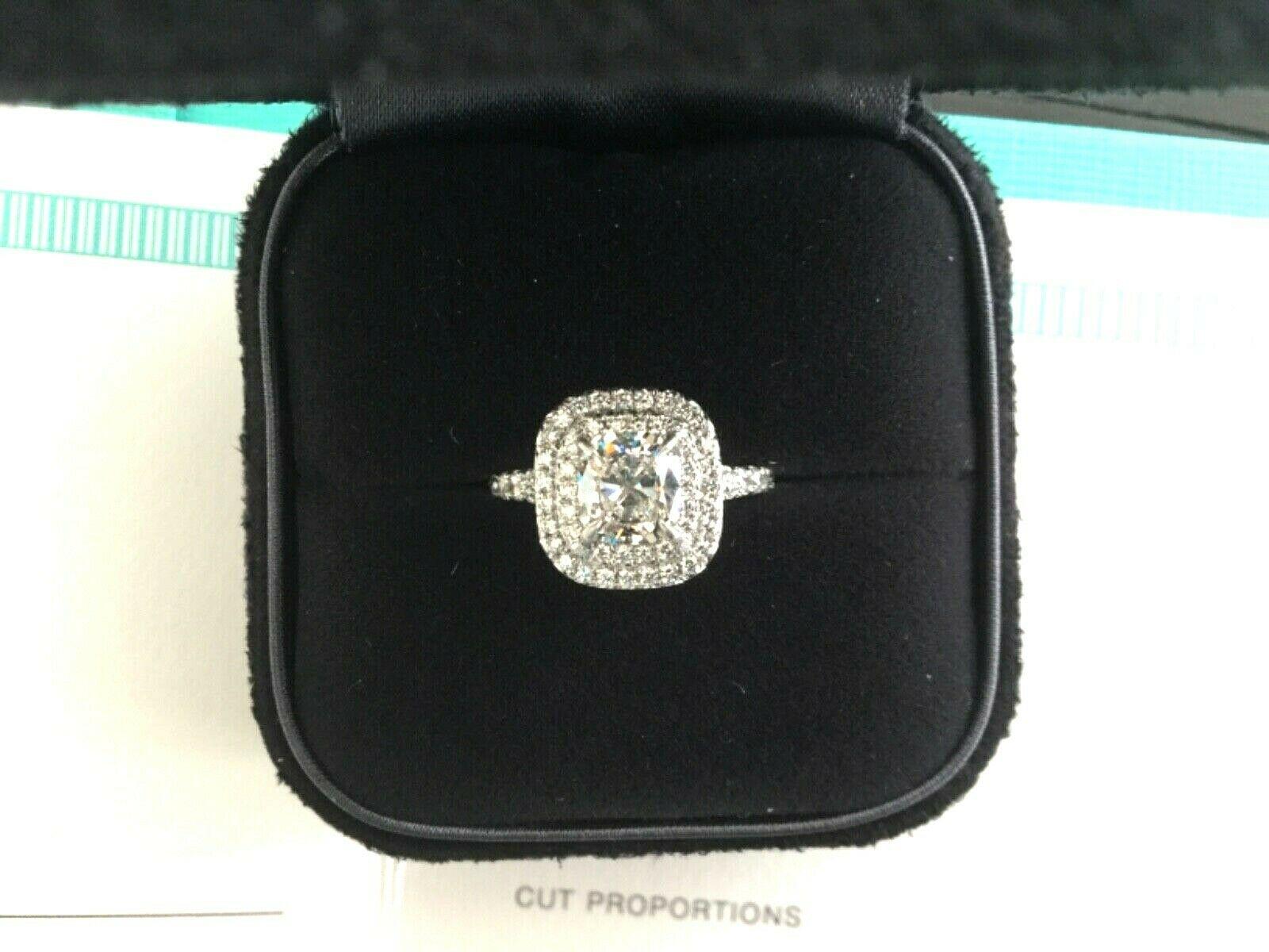 Tiffany & Co. Soleste Platinum and Diamond .95 Carat G VVS2 In Excellent Condition In Middletown, DE