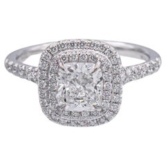 Tiffany & Co. Soleste Platin-Diamant-Verlobungsring 1,40 Karat Tt FVVS2 mit Vlies
