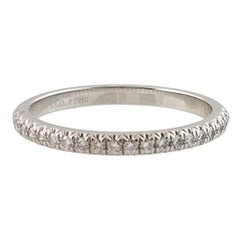 Tiffany & Co. Soleste Platinum Diamond Half Eternity Wedding Band